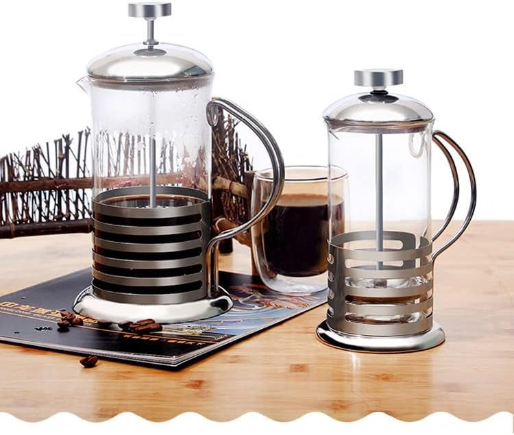 Manual Coffee Maker Infuser – 1000ml French Press | Portable Stainless Steel Design