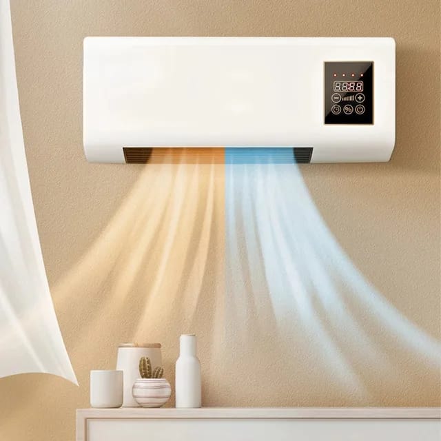 2-in-1 Hot & Cold Mobile Air Conditioner – 1800W with Remote | Wall-Mountable & Portable