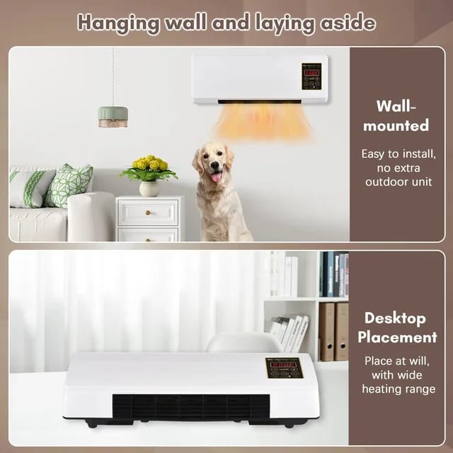 2-in-1 Hot & Cold Mobile Air Conditioner – 1800W with Remote | Wall-Mountable & Portable
